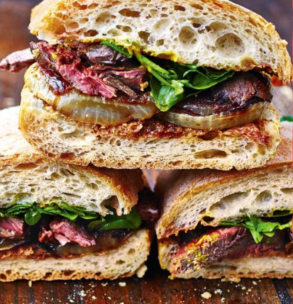 steak uien sandwich jamie oliver